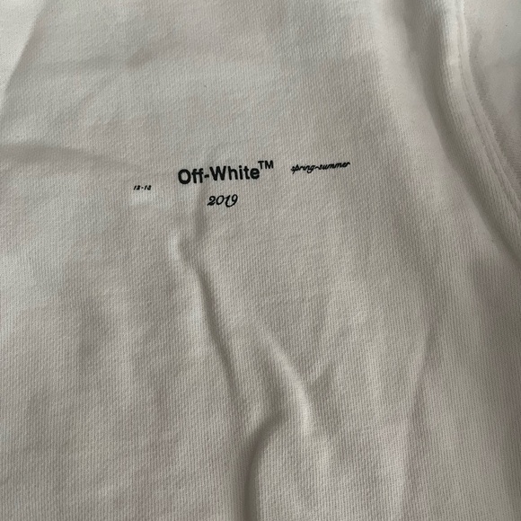 [S]Off-White Men's Colour Painting Diagonals Crew Sweat White - Picture 3 of 10